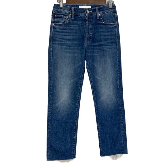 Mother Superior Scrapper Ankle Jeans Cowboys Don't Cry - Picture 7 of 16